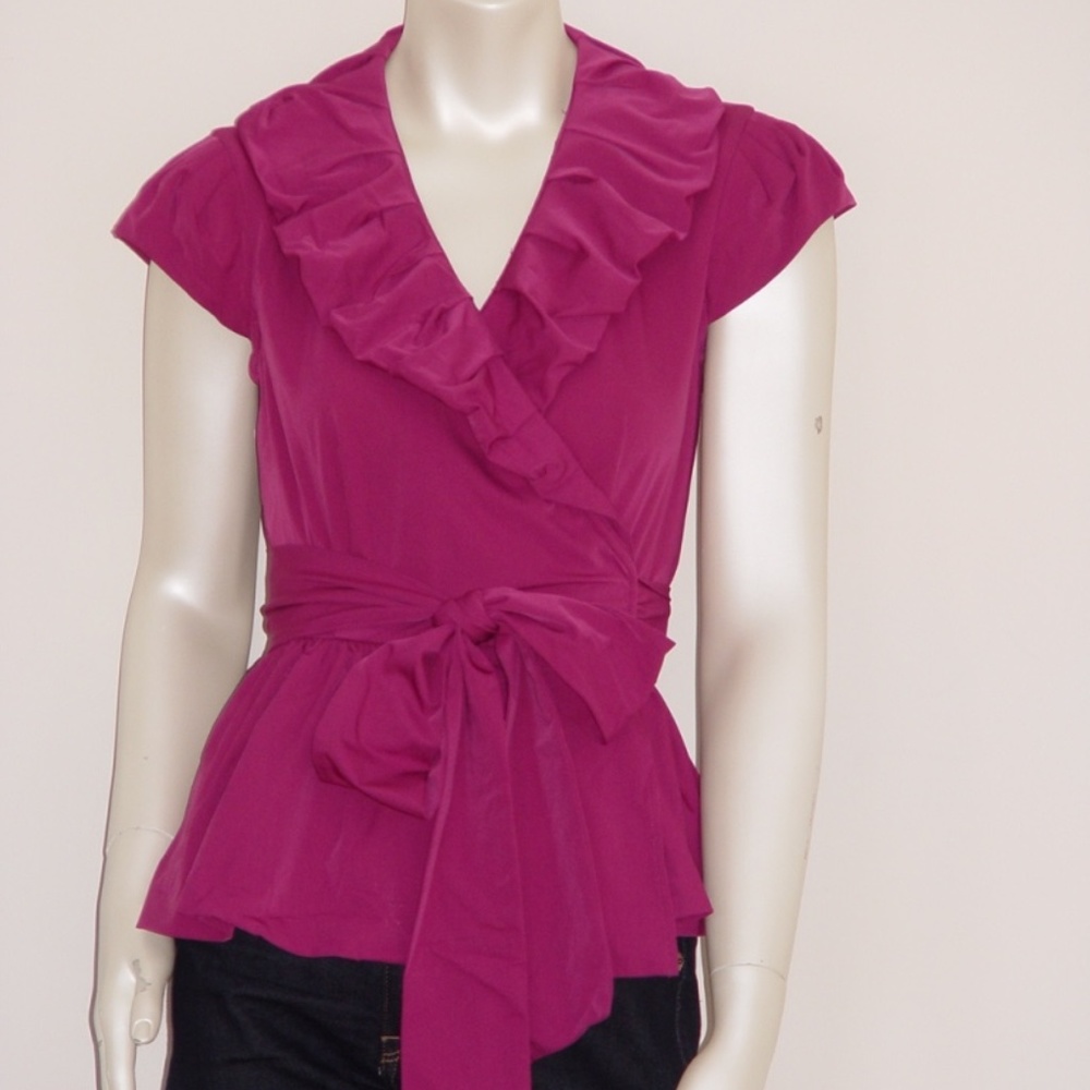 DIANE von FURSTENBERG BETHANIA BERRY TOP - size 4